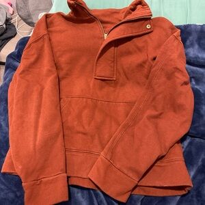 a new day Women's Rust V-Neck Sweater